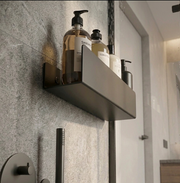 Serene bathroom shelf