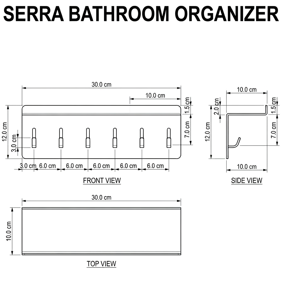 Serra Bathroom Organizer